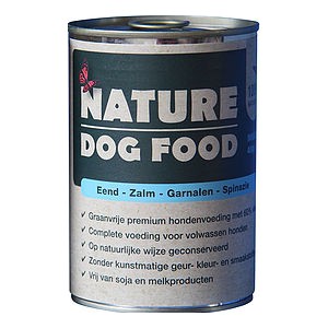 Nature dog food Eend, Zalm, Garnaal & Spinazie 400 gr