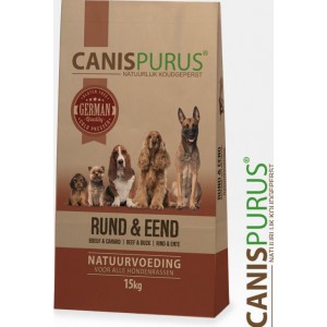 Canis-Purus-Rund-Eend-fleur's pet shop-koud geperste brokken